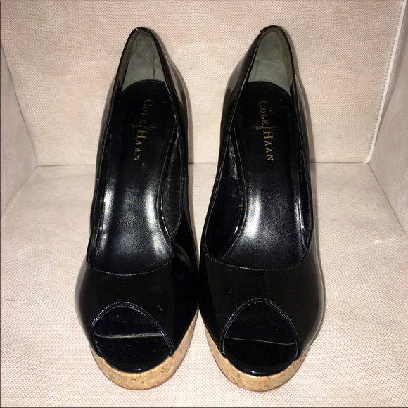 Cole Haan Black leather high heels 8.5 - Picture 5 of 6
